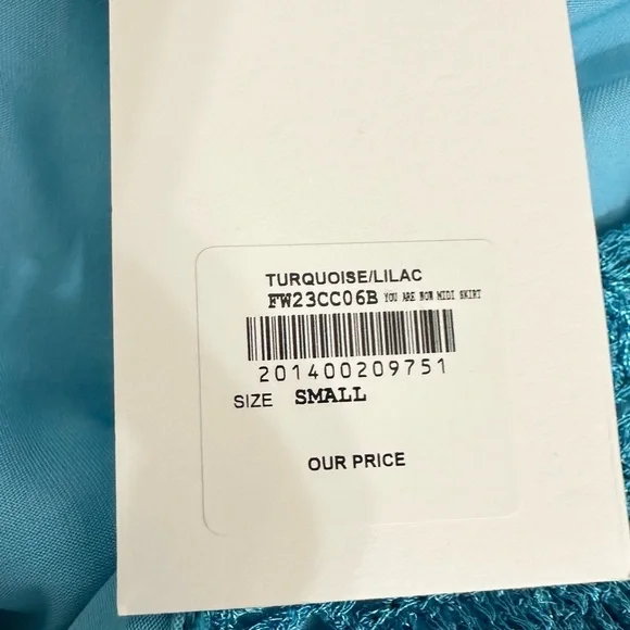 Lisa Maree You Are Now Midi Skirt in Turquoise - Picture 12 of 13